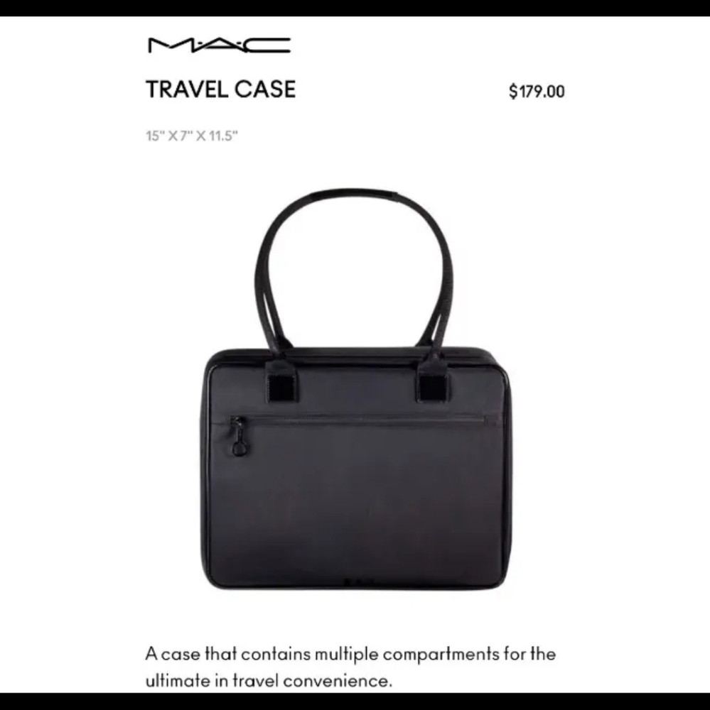 SOLD! NWT - MAC Cosmetics Travel Case
